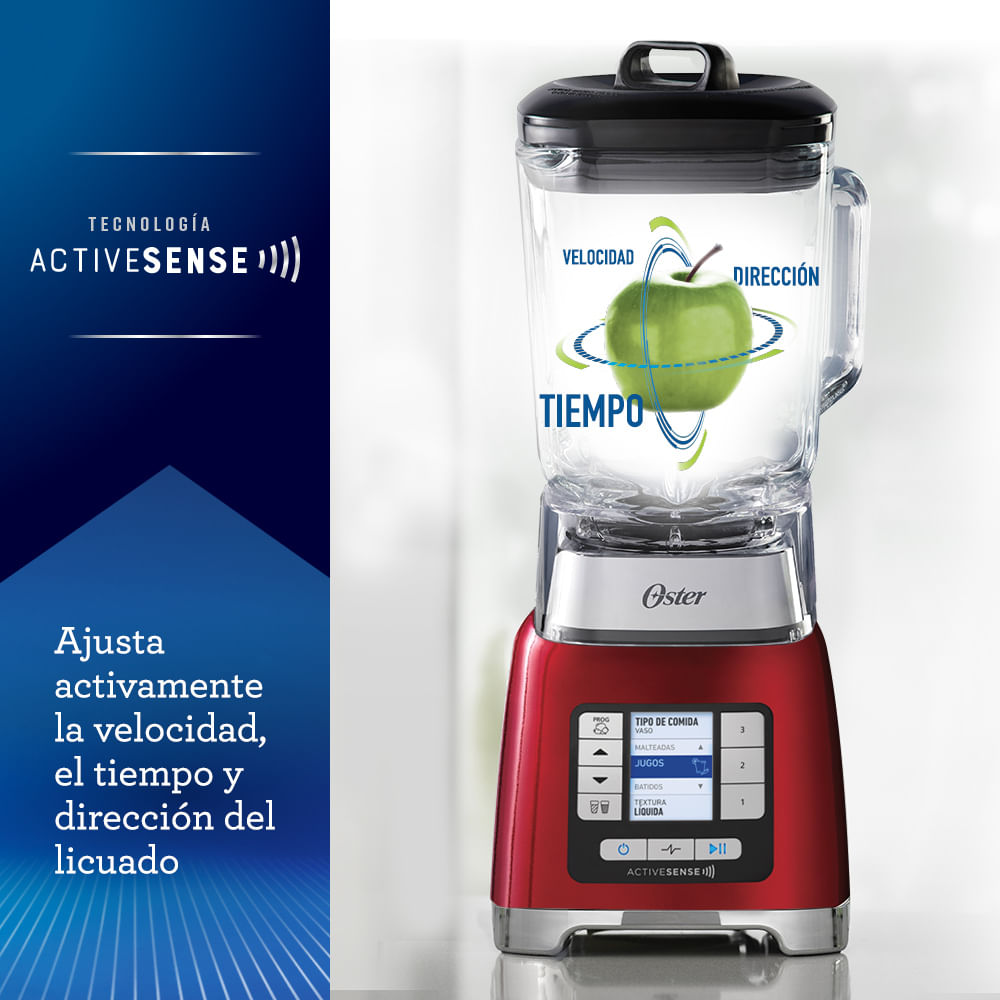 LICUADORA OSTER ACTIVESENSE BLSTTDGRBG CON VASO BLEND N GO