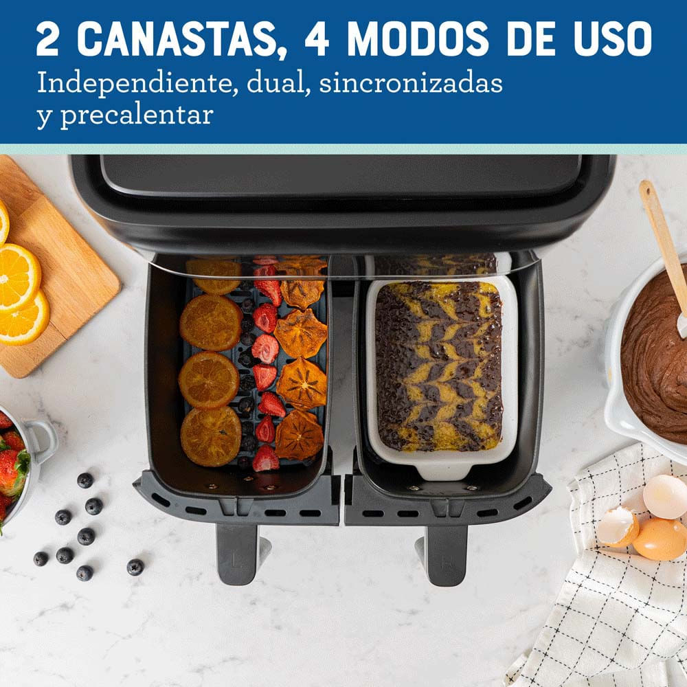 Freidora De Aire Dual Oster® De 7.6L Con Recubrimiento DiamondForce ...