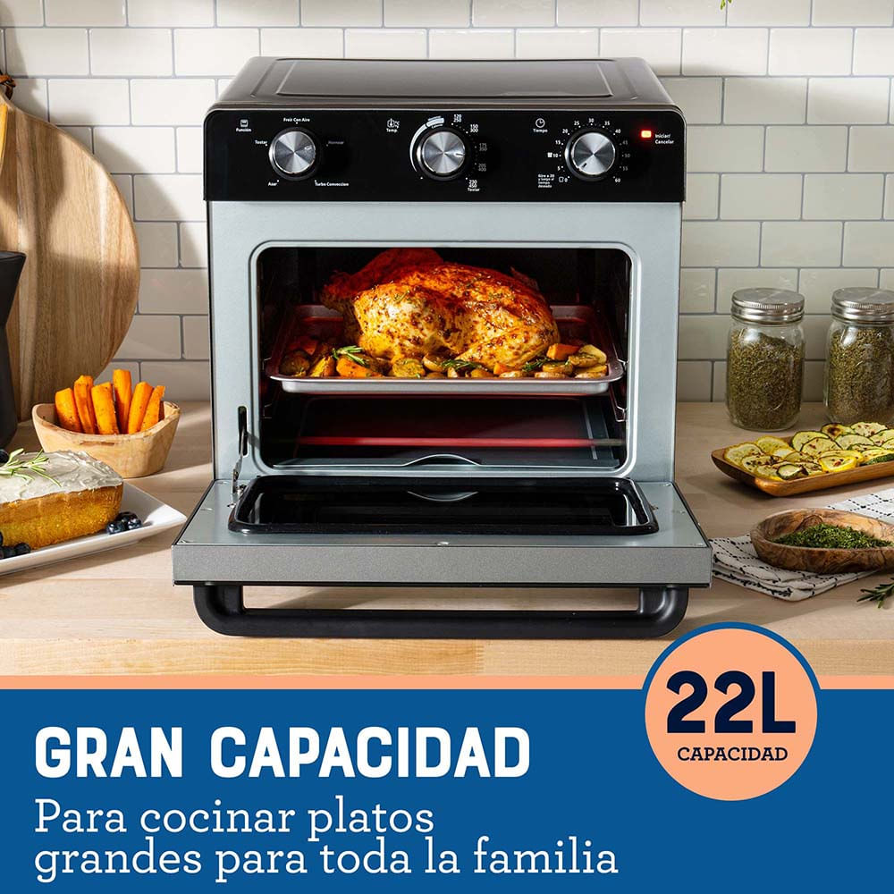 Horno Con Freidora De Aire Oster® De 22 Litros TSSTTVMAF1NS - Osterpe