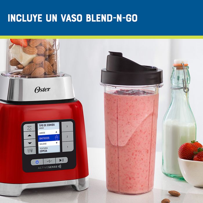 Licuadora Oster ActiveSense con Blend N Go BLSTTDGRBG osterpe