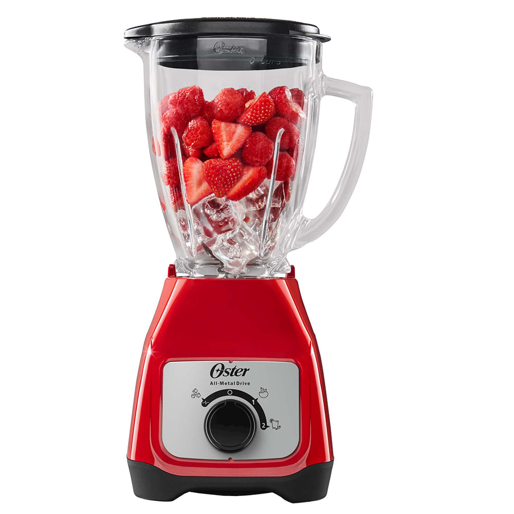 Licuadora Oster® con vaso de vidrio y control de perilla BLSTKAGRRD
