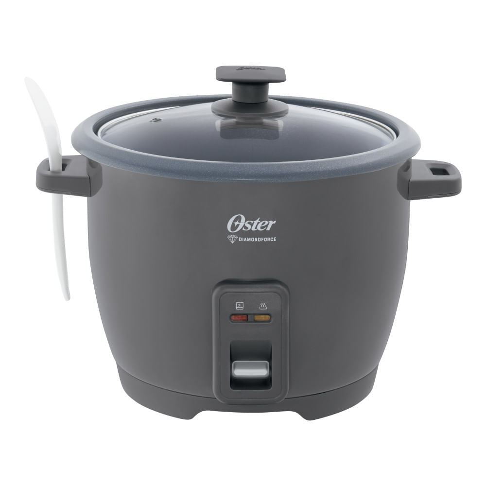 Oster Arrocera, de 10 Tazas de Capacidad, con Función para Mantener Caliente, Recubrimiento Antiadherente Oster DiamondForce, CKSTRCB10DFSKE
