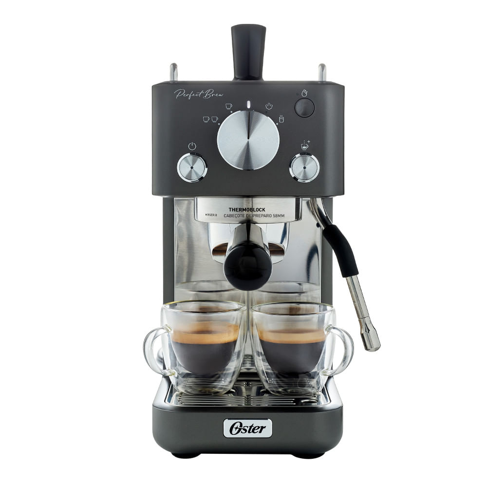 Cafetera espresso Oster® Perfect Brew compacta, de 15 bares, BVSTEM7201-053 Cafetera espresso Oster® Perfect Brew compacta, de 15 bares